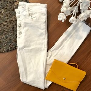 Zara Woman Premium Denim Collection Jeans White